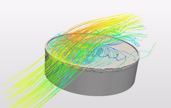 上側の風速を確認